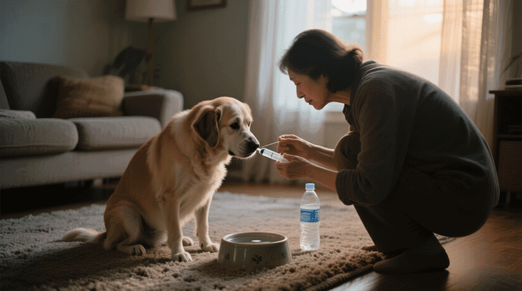 Hydrater un vieux chien qui ne boit plus – soin attentif – Chiensenior