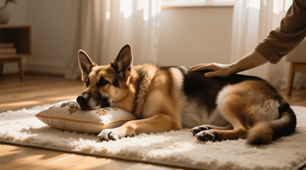 chien senior souffre en silence — signes cachés et checklist vétérinaire