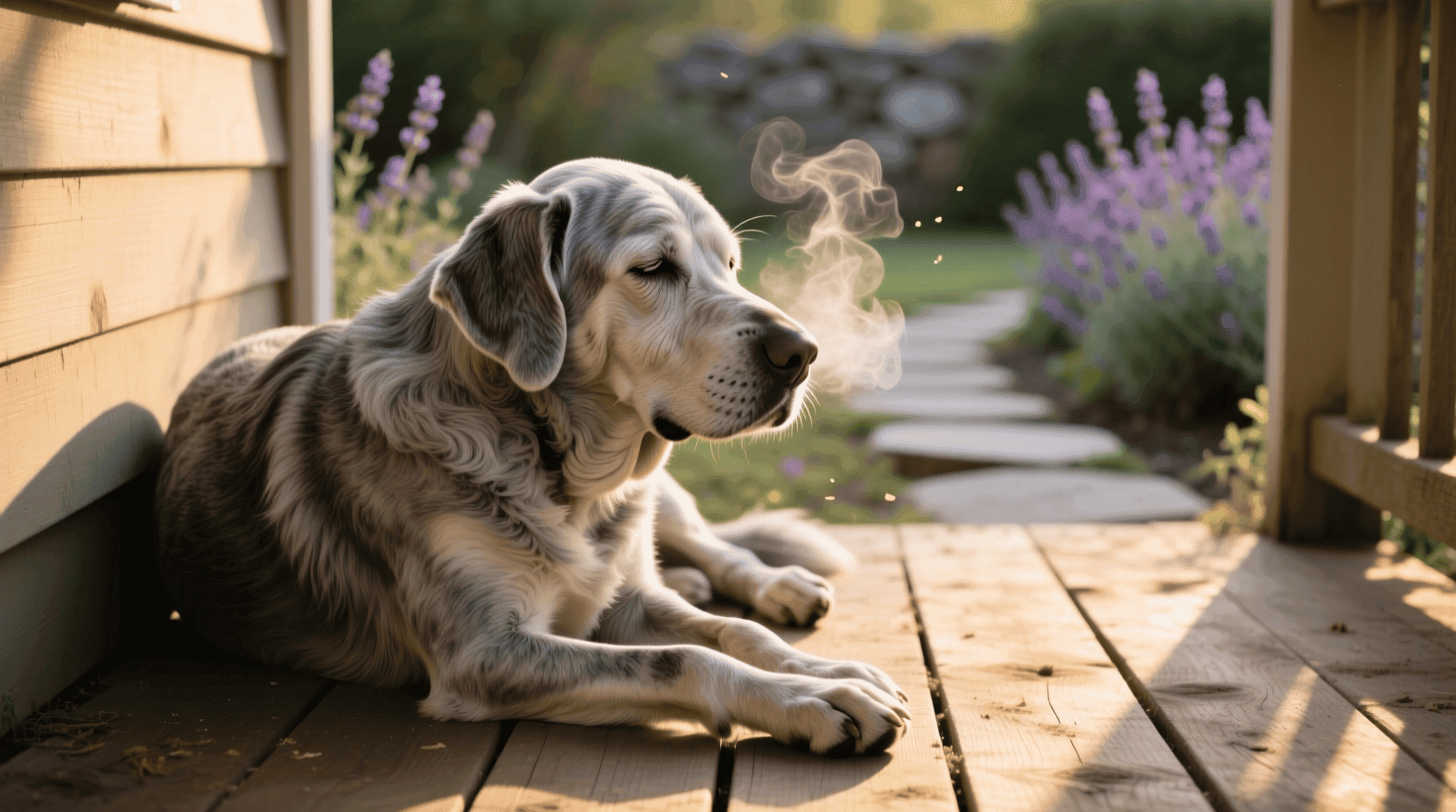 chien senior halète au repos — causes médicales urgentes et protocole vétérinaire